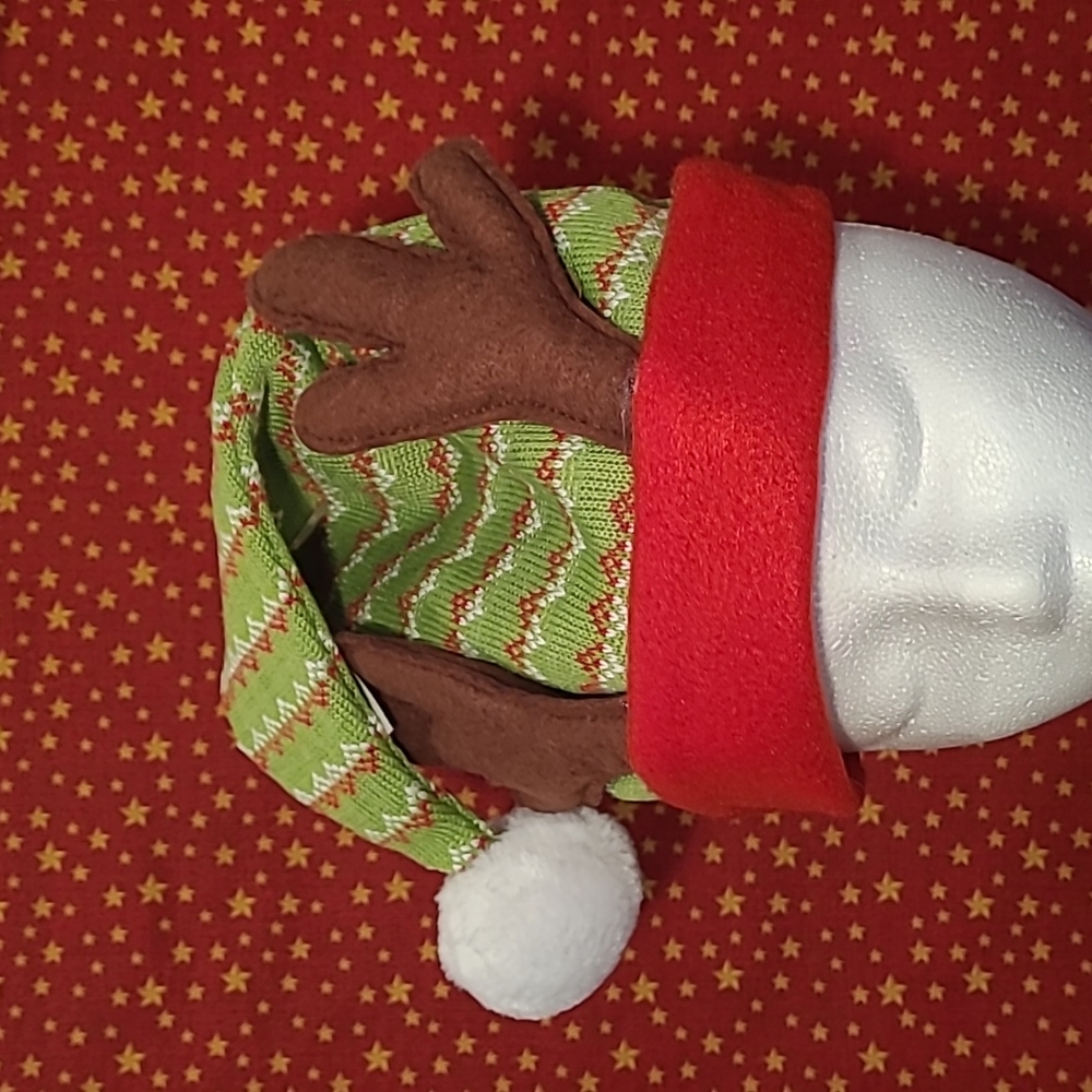 Holiday Reindeer Stocking Hat